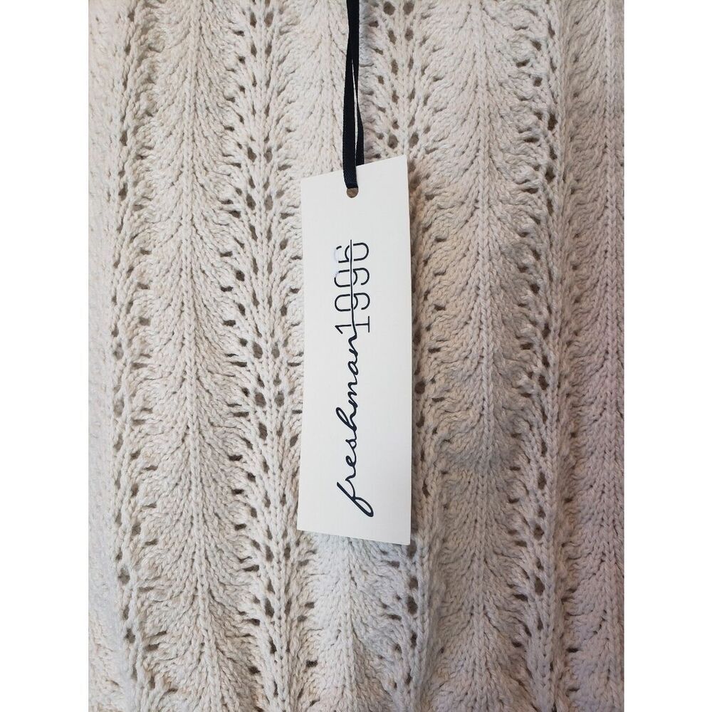 NWT FRESHMAN 1996 2 Piece Crochet Knit Mini Skirt & Crop Top Large - Picture 2 of 12